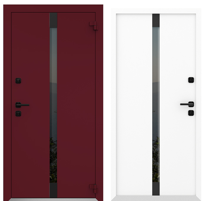 COLECTIA BOSTON - Usa exterior aluminiu ,AG6050, izolatie termica 0.6W/mpK , izolatie fonica 45 dB , rezistenta apa , soare , vant certificata , dimensiuni 860, 960x2050 mm, totuldespreusi.ro