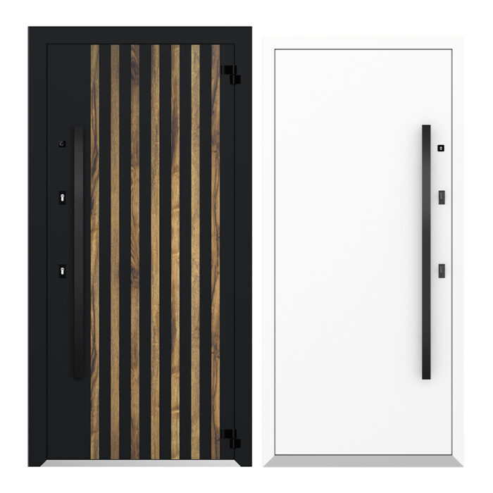COLECTIA NATURE  - Usa exterior aluminiu ,AG6096NA, izolatie termica 0.6W/mpK , izolatie fonica 45 dB , rezistenta apa , soare , vant certificata , dimensiuni 860, 960x2050 mm, totuldespreusi.ro