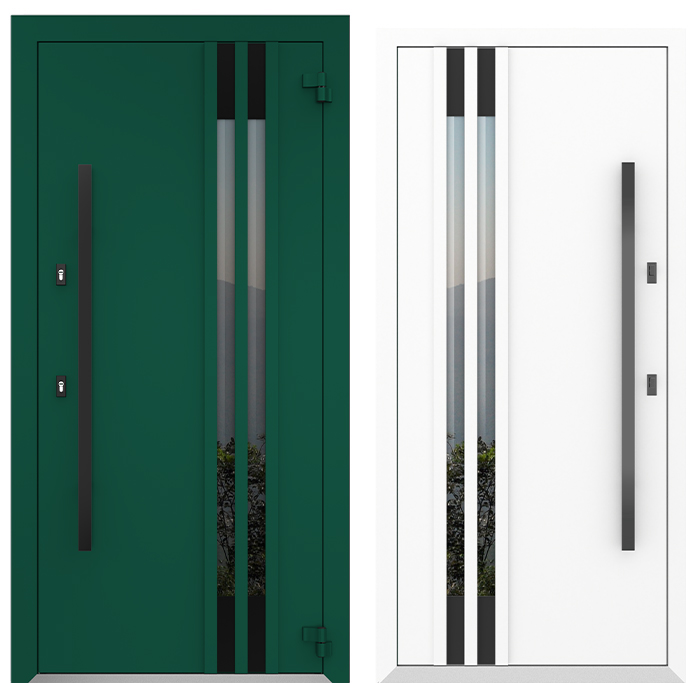 COLECTIA BOSTON - Usa exterior aluminiu ,AG6120, izolatie termica 0.6W/mpK , izolatie fonica 45 dB , rezistenta apa , soare , vant certificata , dimensiuni 860, 960x2050 mm, totuldespreusi.ro