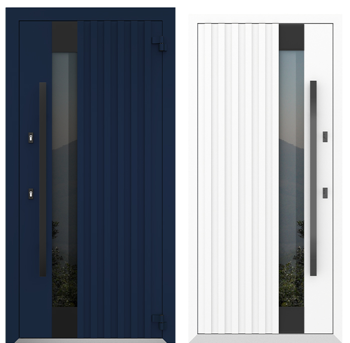 COLECTIA BOSTON - Usa exterior aluminiu ,AG6123, izolatie termica 0.6W/mpK , izolatie fonica 45 dB , rezistenta apa , soare , vant certificata , dimensiuni 860, 960x2050 mm, totuldespreusi.ro