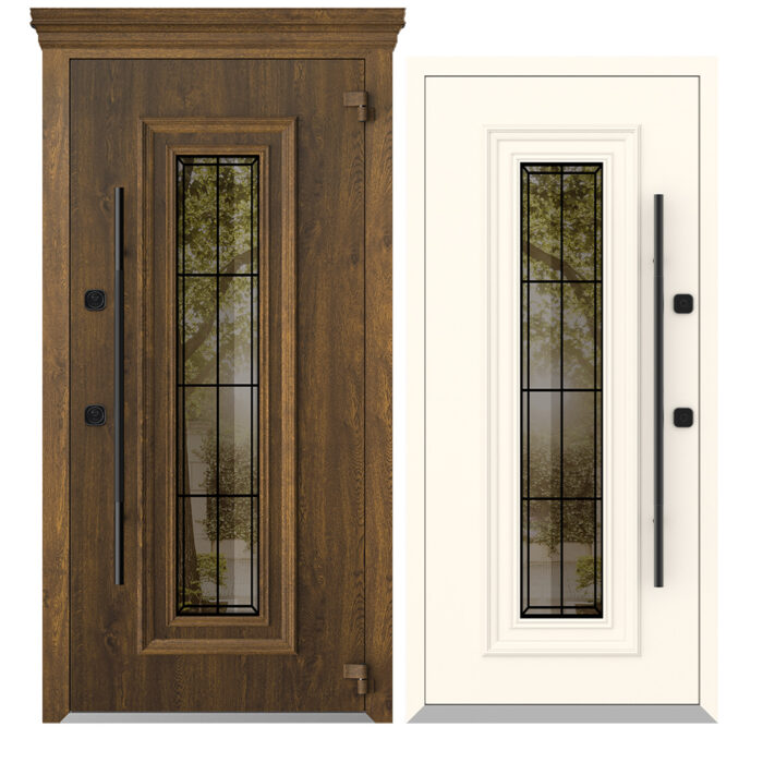 COLECTIA NATURE  - Usa exterior aluminiu ,AG6132NA, izolatie termica 0.6W/mpK , izolatie fonica 45 dB , rezistenta apa , soare , vant certificata , dimensiuni 860, 960x2050 mm, totuldespreusi.ro