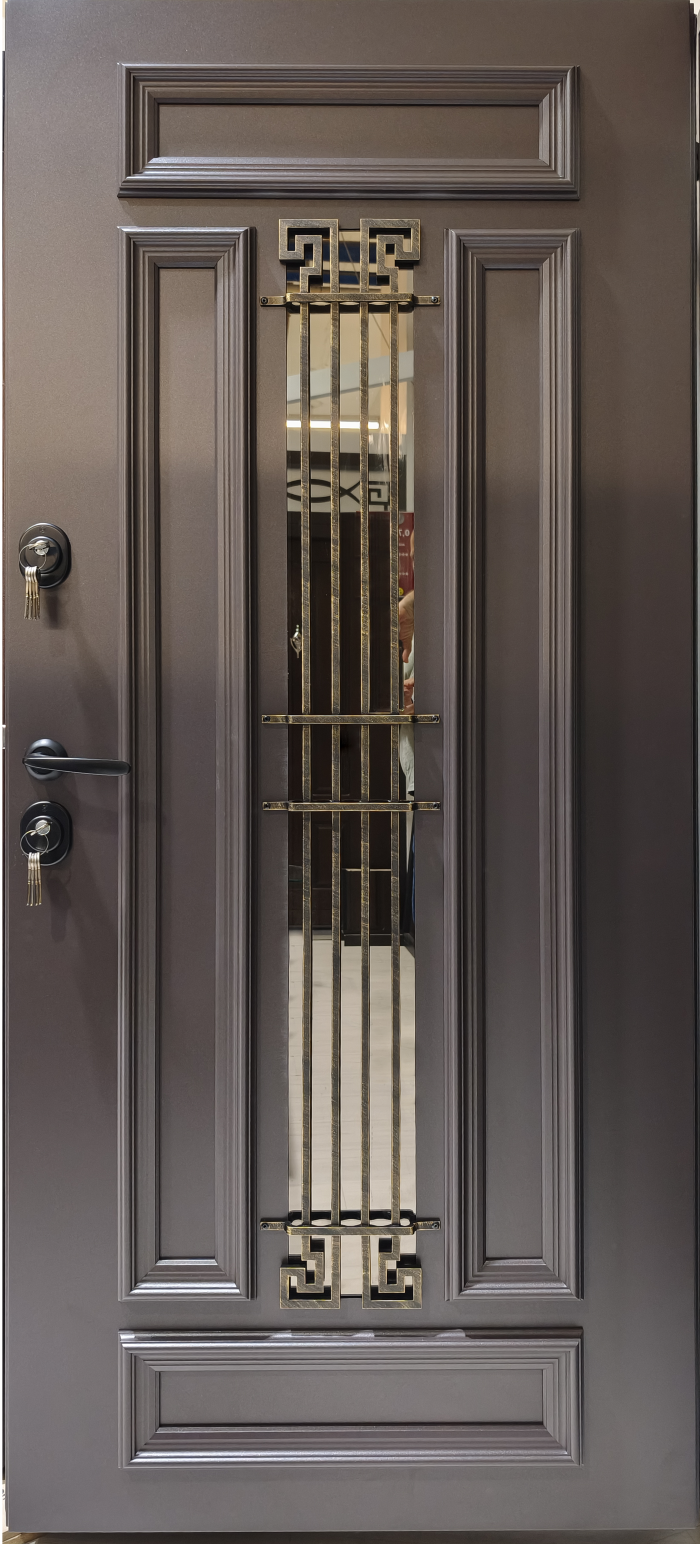 COLECTIA BOSTON - Usa exterior aluminiu , maro , geam 6 straturi, izolatie termica 0.6W/mpK , izolatie fonica 45 dB , rezistenta apa , soare , vant certificata , 960x2050 mm,stanga, totuldespreusi.ro
