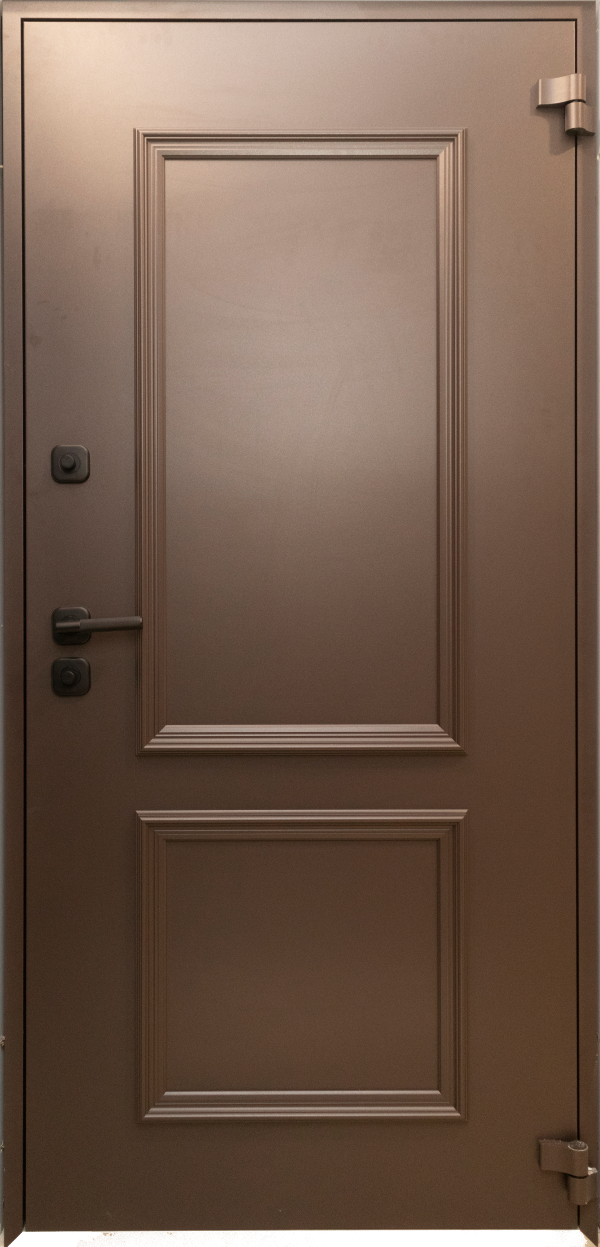 Usa exterior aluminiu , maro , izolatie termica 0.6W/mpK , izolatie fonica 45 dB , rezistenta apa , soare , vant certificata , 960x2050 mm,dreapta, [2],totuldespreusi.ro
