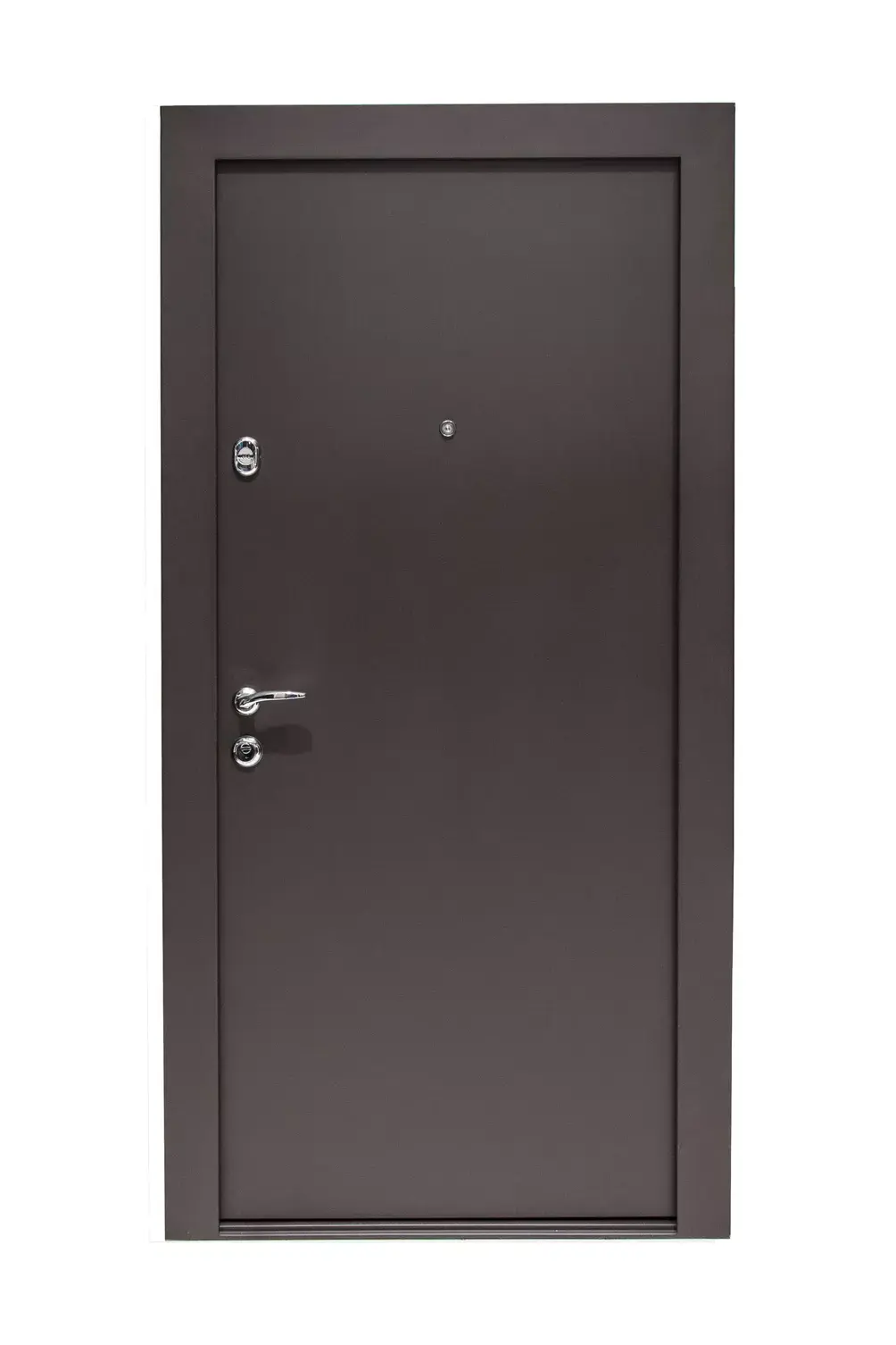 USI STEELLINE - Usa metalica exterior casa Defender , izolata termic , izolata fonic , rezistenta la apa , rezistenta la soare , maro 8019 exterior /alb interior , 960x2050 , deschidere stanga 1, totuldespreusi.ro