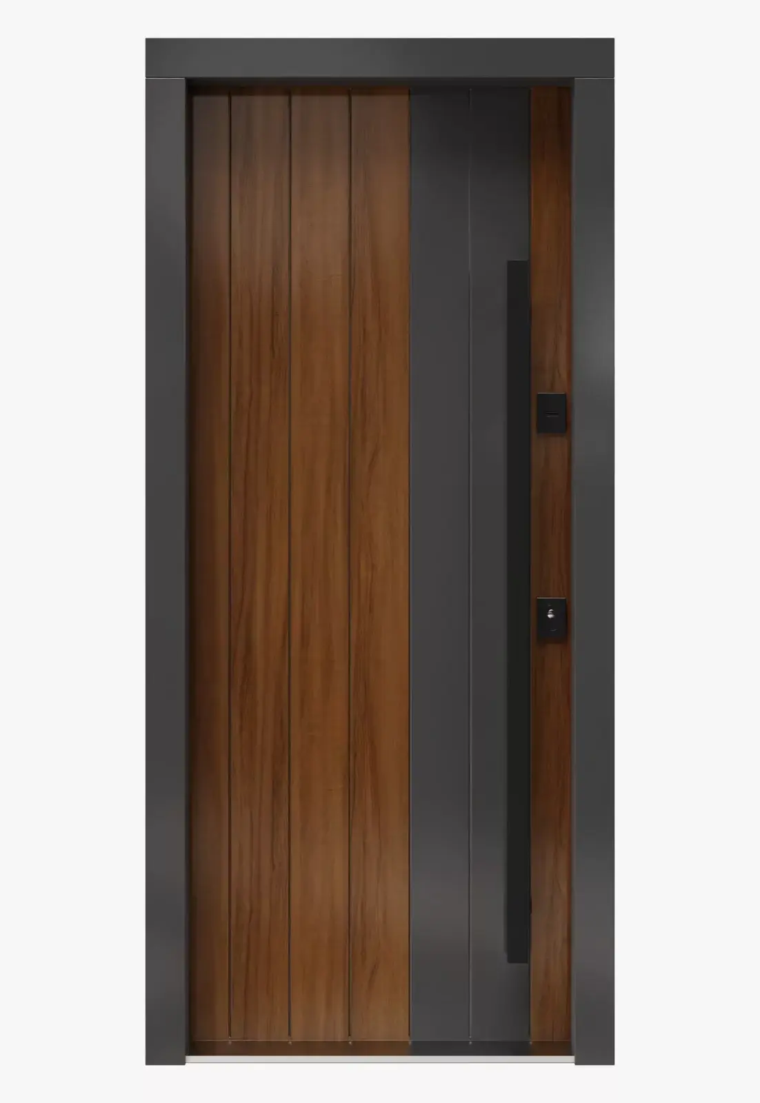 USI PREMIUM THERMO - Usa metalica exterior casa PREMIUM ALASKA , placata cu lemn 7 straturi la exterior , STEJAR GRI EXT -ALB INTERIOR , izolatie termica 0.7 w mpK   , izolatie fonica 45 dB  , rezistenta sporita la soare si apa ,980x2050 ,inchidere magnetic Securreme  , , totuldespreusi.ro