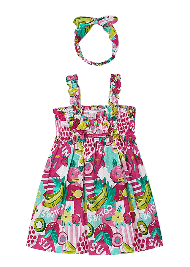  Rochie fucsia jungla cu bentita - Mayoral , [3],bestfam.ro