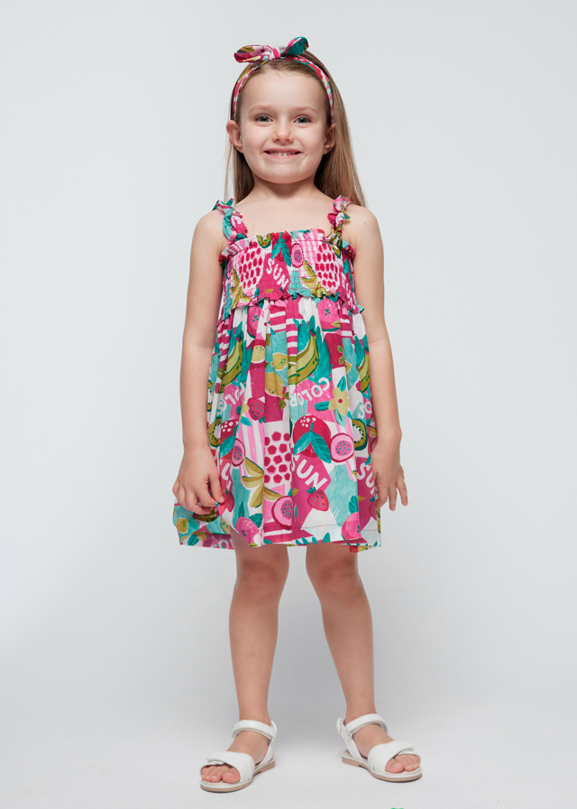  Rochie fucsia jungla cu bentita - Mayoral , [6],bestfam.ro