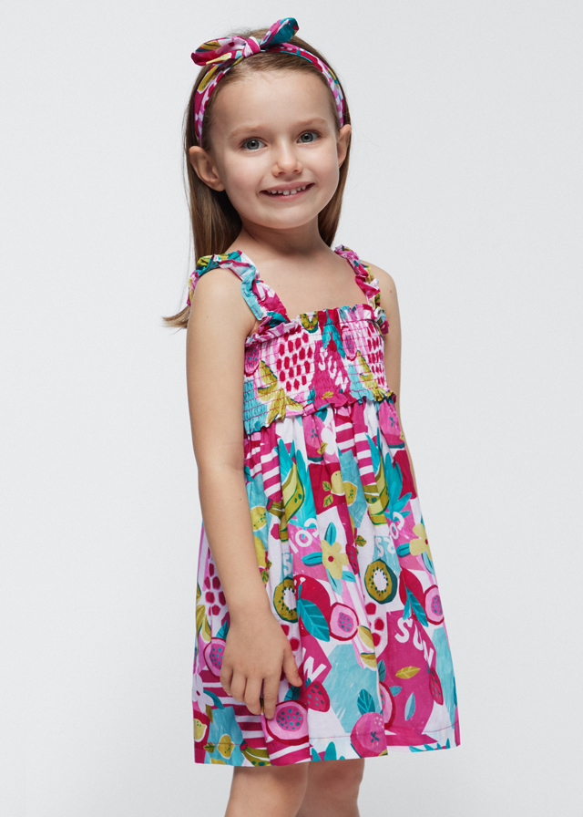  Rochie fucsia jungla cu bentita - Mayoral , [7],bestfam.ro