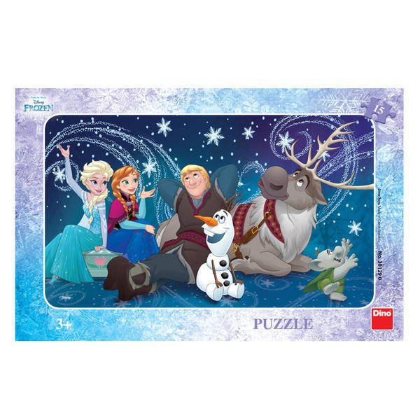 Puzzle - Frozen Snowflakes (15 piese) - Dino Toys