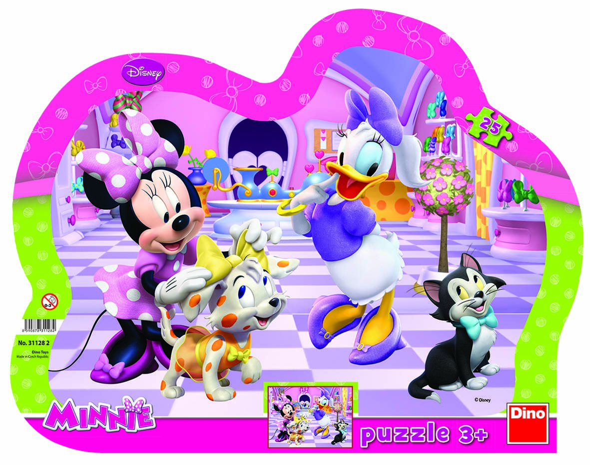 Puzzle cu rama - Minnie si Daisy (25 piese) - Dino Toys