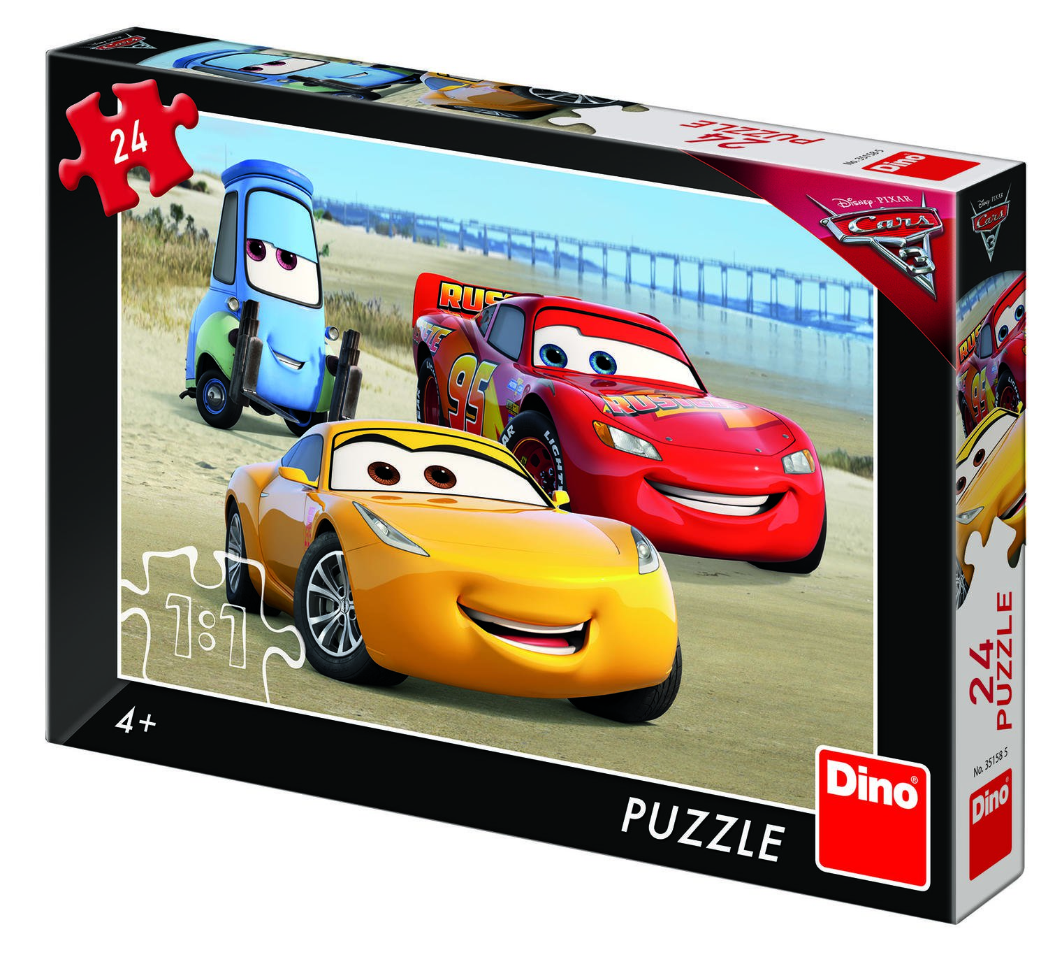 Puzzle - Cars 3 la mare (24 piese) - Dino Toys