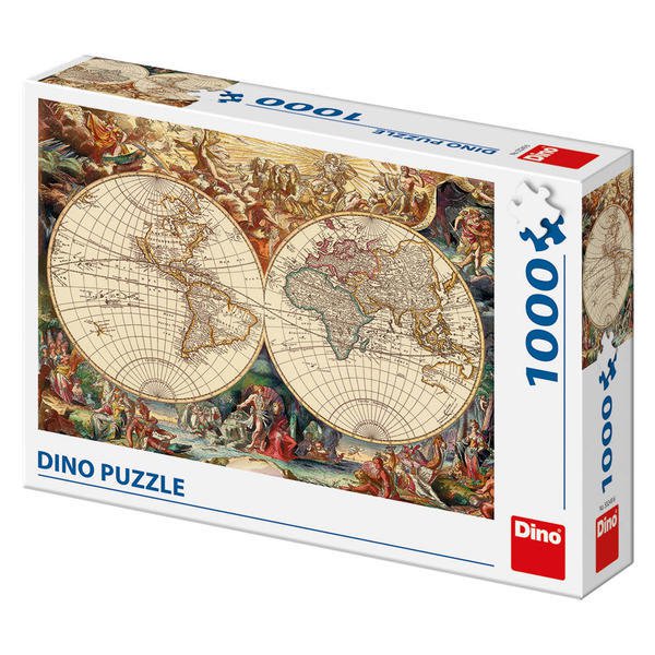 Puzzle - Harta istorica (1000 piese) - Dino Toys