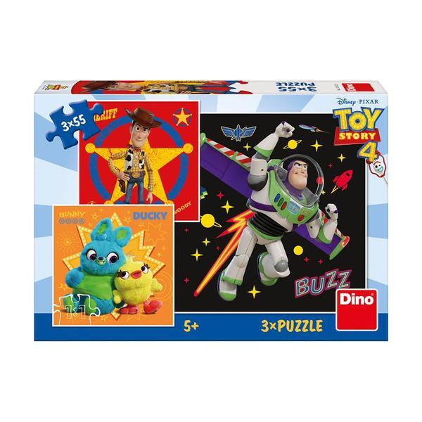 Puzzle 3 in 1 - TOY STORY 4 (55 piese) - Dino Toys