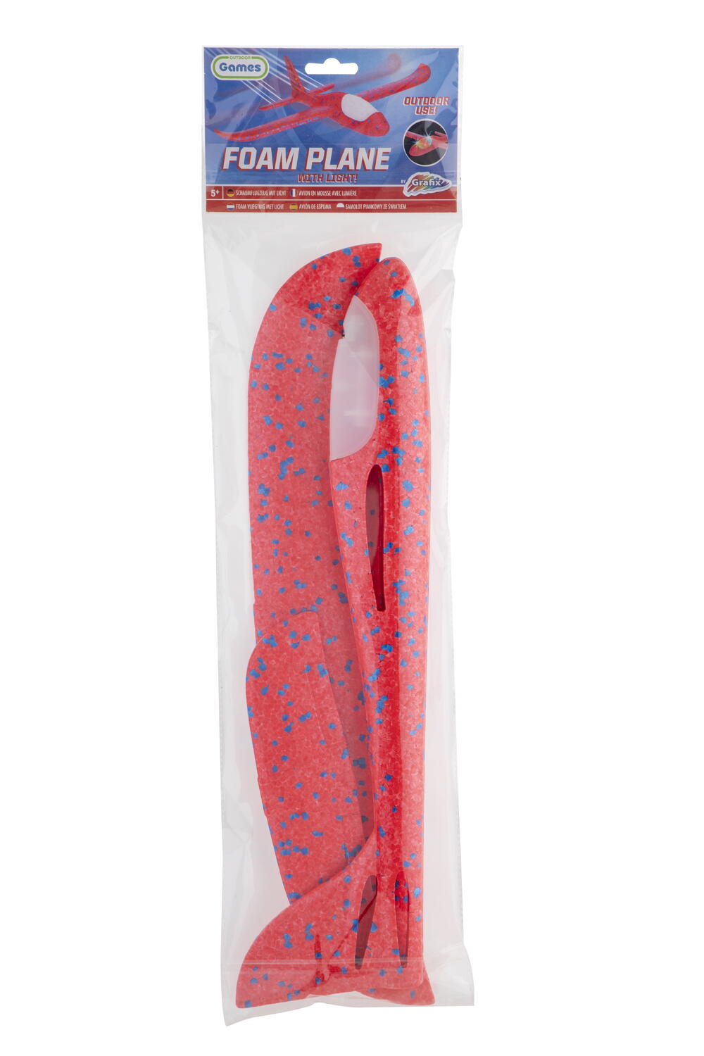 Avion planor din spuma cu luminite - Rosu, [2],bestfam.ro