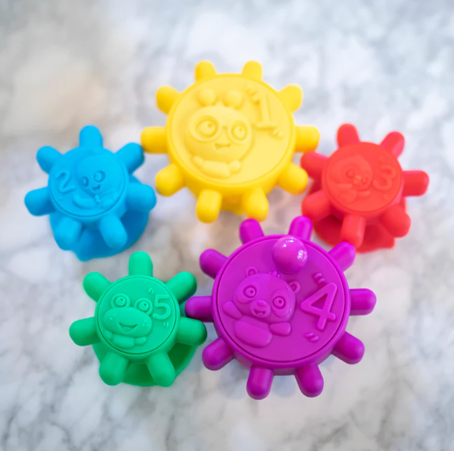 Baby Einsten - Set jucarii senzoriale Ventuzele vesele, [4],bestfam.ro