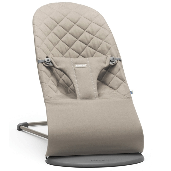 Balansoar - Bliss Sand - Grey, bumbac + bara de jucarii - BabyBjorn, [2],bestfam.ro