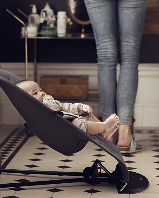Balansoarul - Balance Soft - Dark grey, bumbac/tricot - BabyBjorn, [3],bestfam.ro