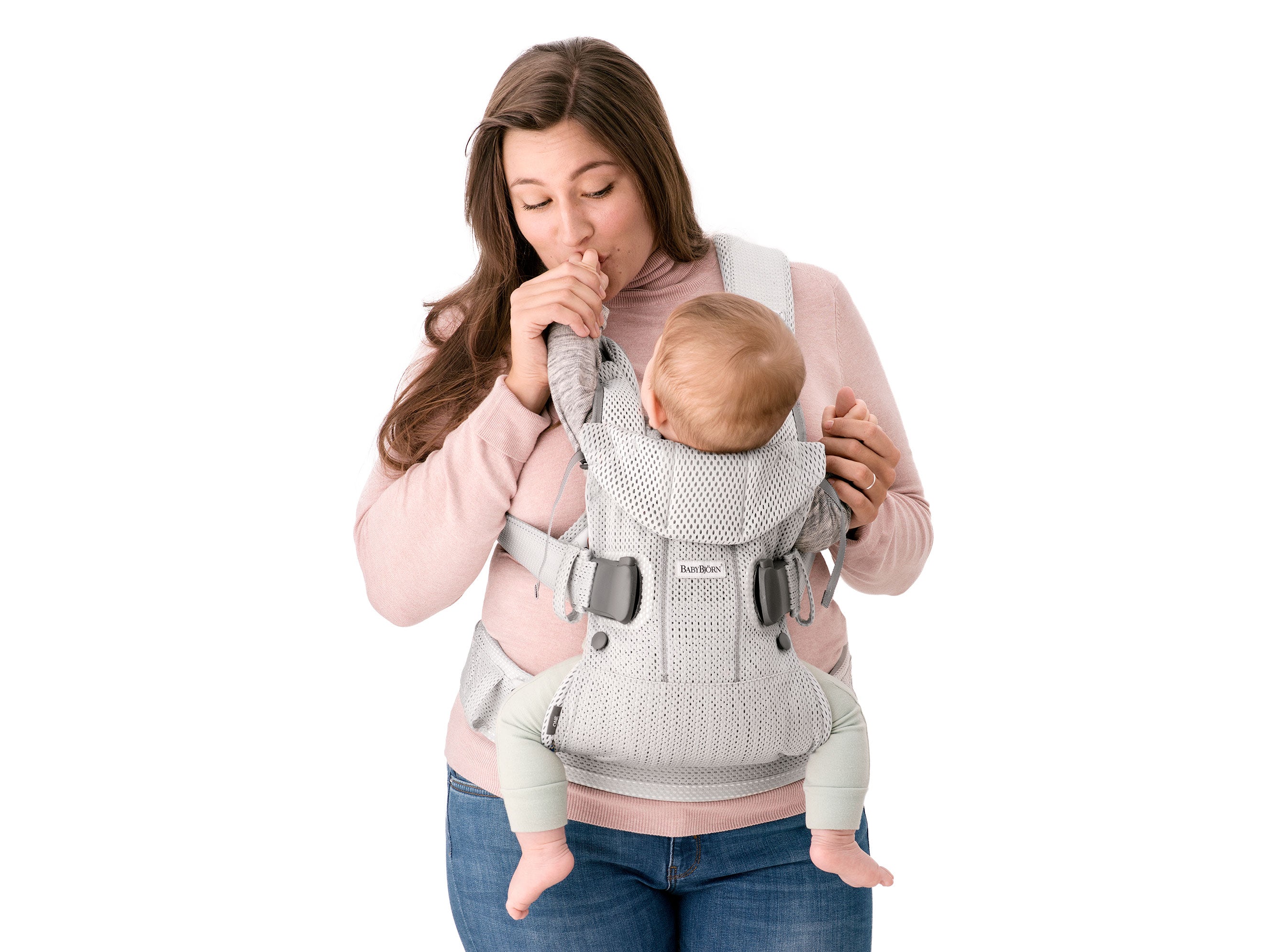 Marsupiu anatomic One Air - Anthracite, 3D Mesh - BabyBjorn, [2],bestfam.ro