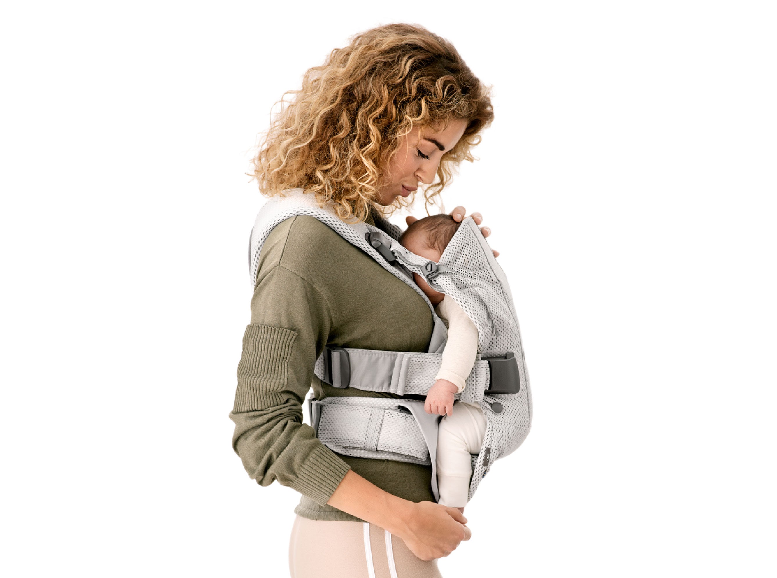 Marsupiu anatomic One Air - Anthracite, 3D Mesh - BabyBjorn, [3],bestfam.ro