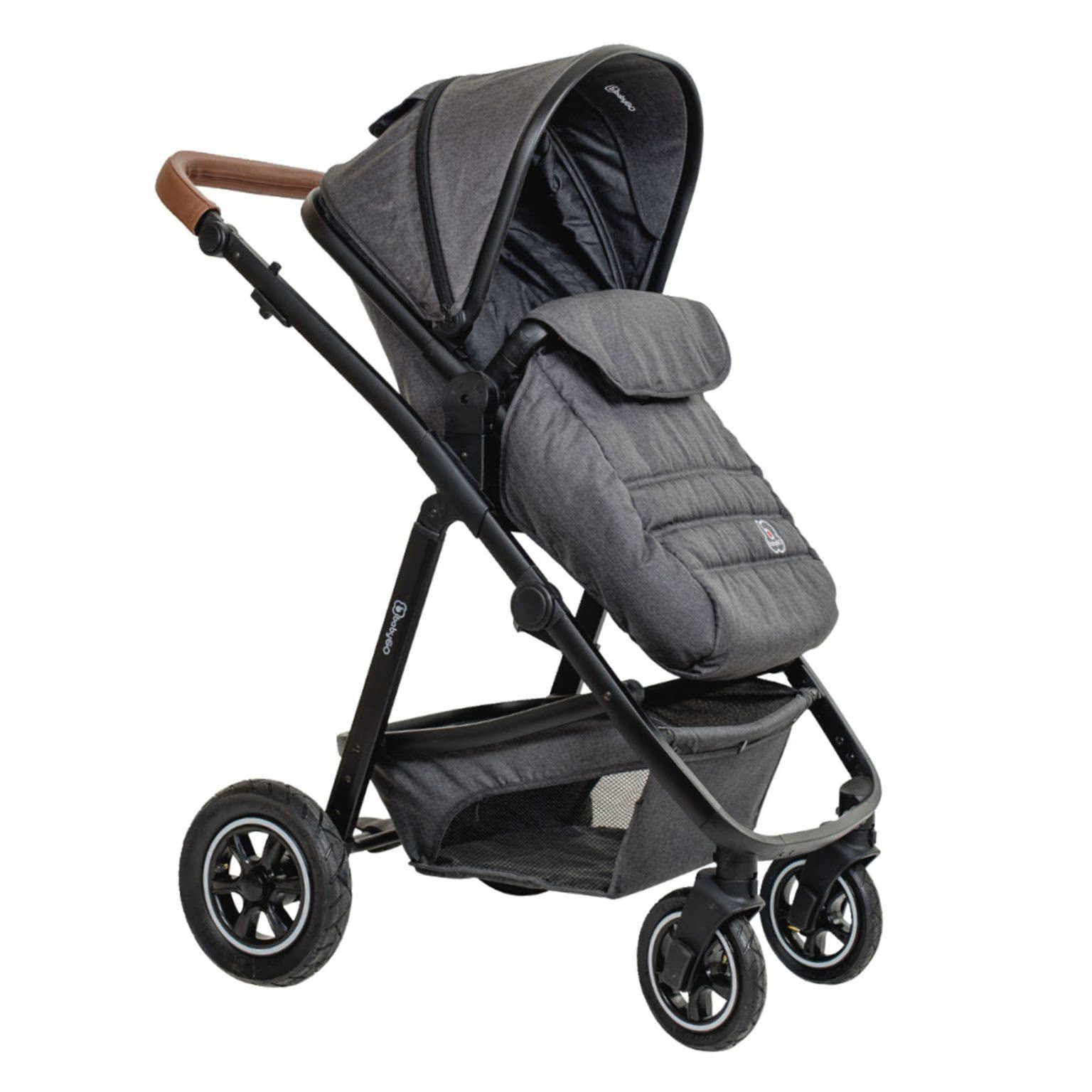 BabyGo - Carucior 3 in 1 Simplex, Grey Melange, [3],bestfam.ro
