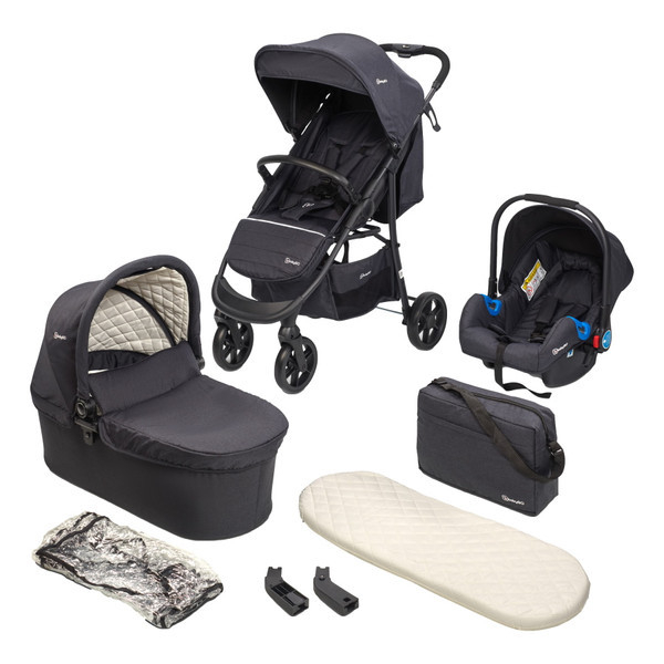 BabyGo - Carucior Style 3 in 1 Black, [3],bestfam.ro
