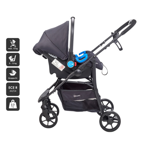 BabyGo - Carucior Style 3 in 1 Black, [7],bestfam.ro