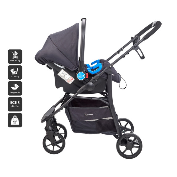 BabyGo - Carucior Style 3 in 1 Rosa, [6],bestfam.ro