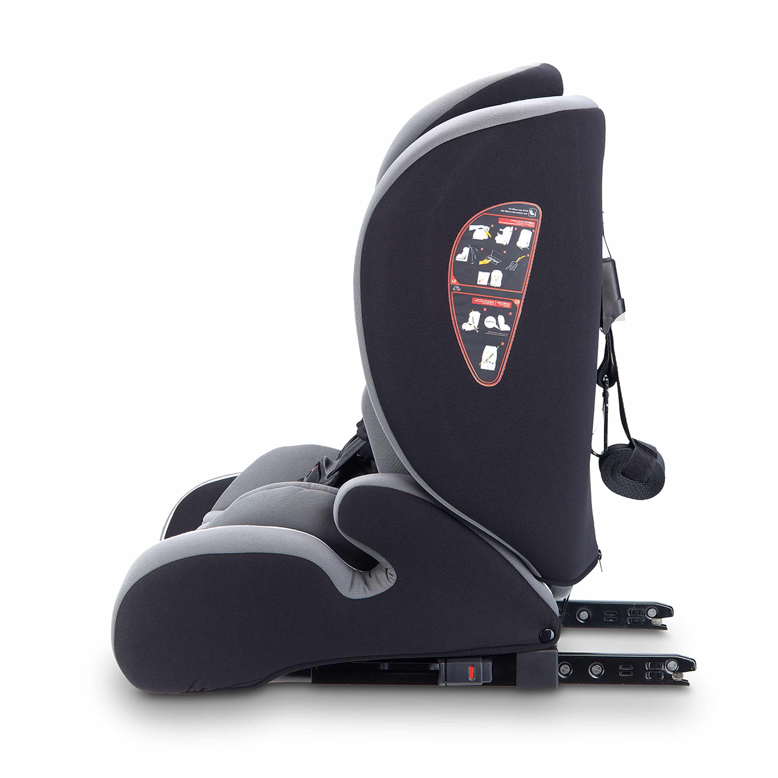BabyGo - Scaun auto i-Size FreeFix Grey, 76-150 cm, certificat R129, [6],bestfam.ro