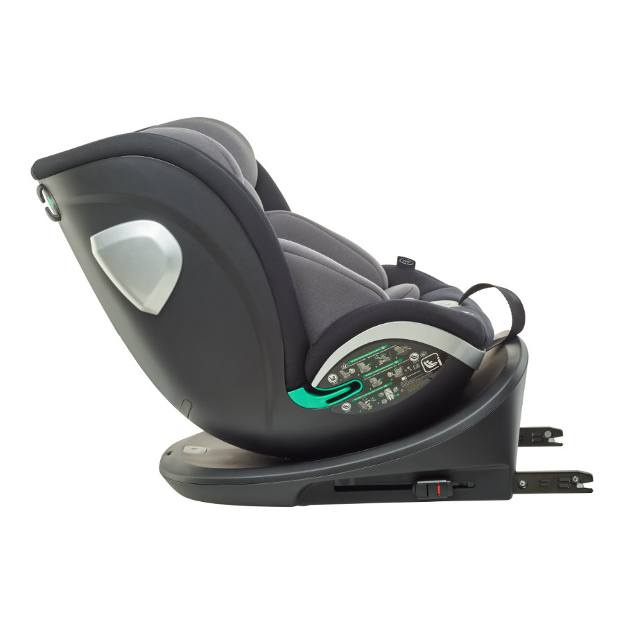 BabyGo - Scaun auto rotativ i-Size Grow Up 360 Black, 0-36 kg, [7],bestfam.ro