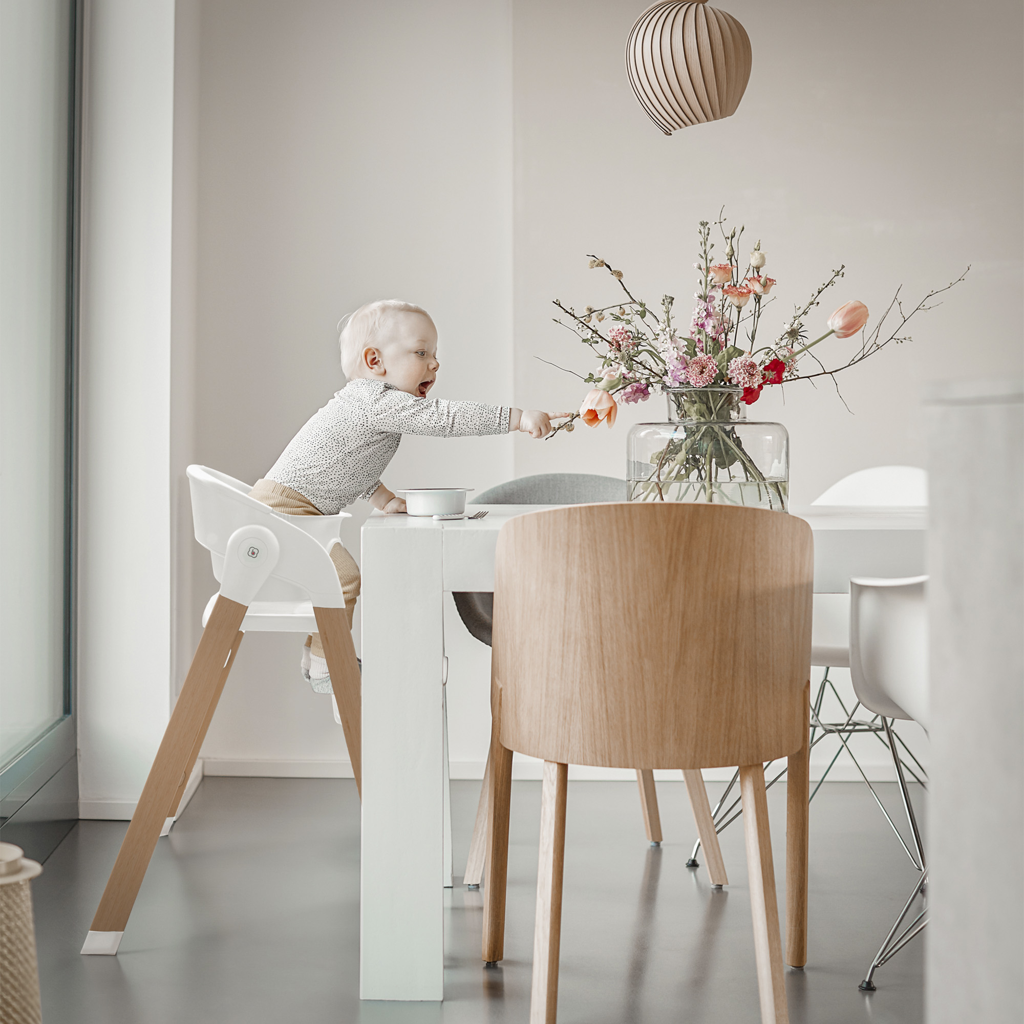 BabyGo - Scaun de masa 3 in 1 transformabil Levels Alb, [8],bestfam.ro