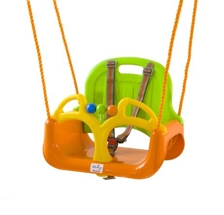 Leagan transformabil 3in1 - Green Orange - BabyGo, [2],bestfam.ro