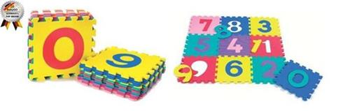 Salteluta de joaca cu cifre - Puzzle 10 piese - BabyGo