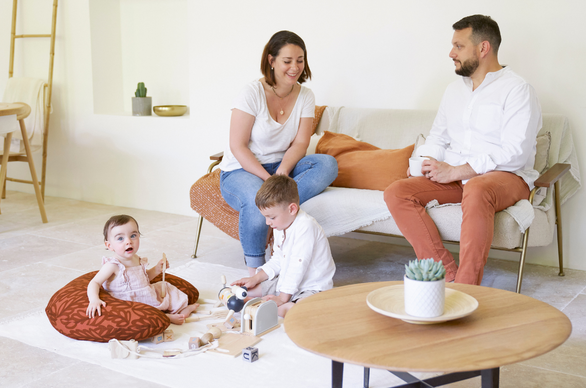 Babymoov - Perna B.Love 2 in 1 de maternitate si de alaptare, in forma de U si C, Terracota, [7],bestfam.ro