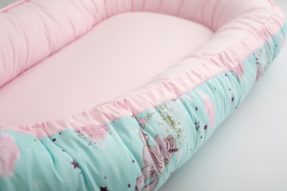 Babynest - Unicorn Heaven Mint﻿ - Maradalia Kids, [3],bestfam.ro