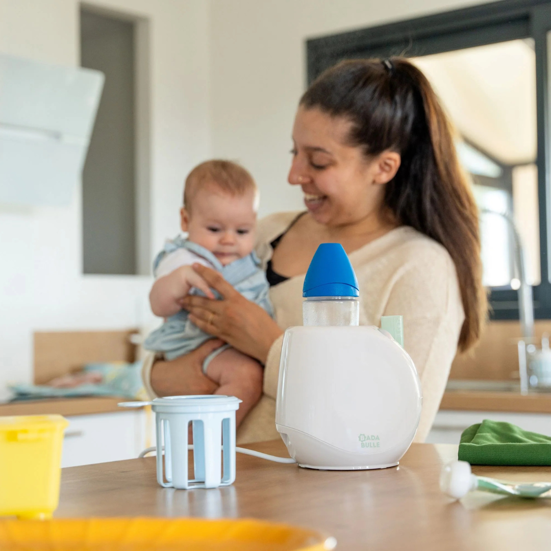 Badabulle Incalzitor de biberoane/borcane pentru casa Easy+ Pastel, [5],bestfam.ro