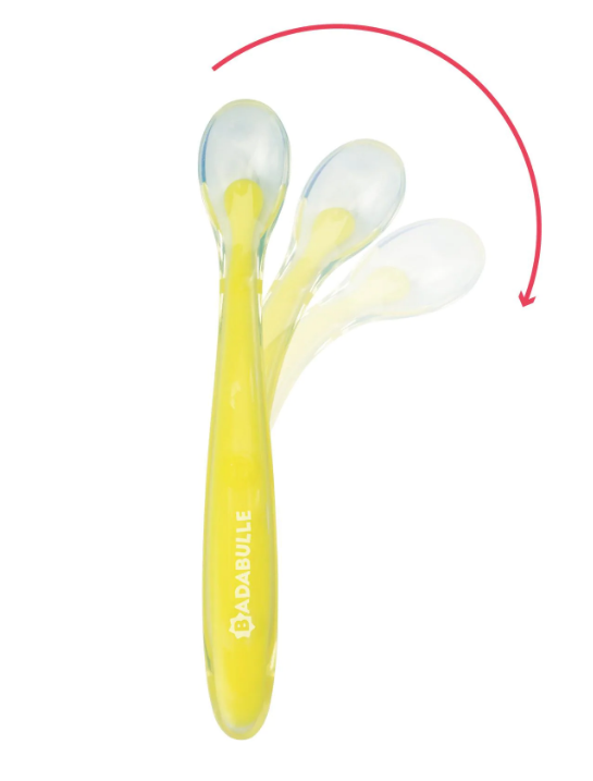 Badabulle - Set 6 lingurite colorate flexibile, [2],bestfam.ro
