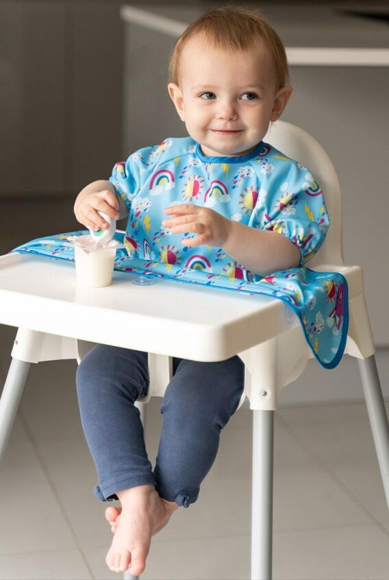 Baveta maneci scurte cu ventuze - Norisori pufosi, [2],bestfam.ro