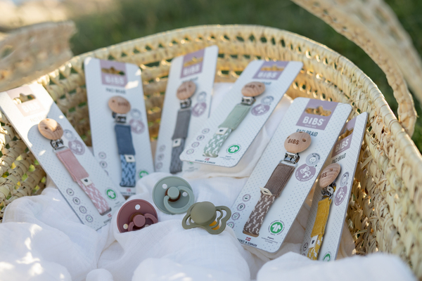 Bibs - Lantisor clip pentru suzeta, Petrol/Baby Blue, [3],bestfam.ro