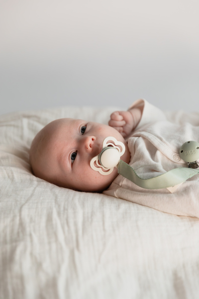 BIBS - Lantisor clip Ribbon pentru suzeta, Sage, [2],bestfam.ro