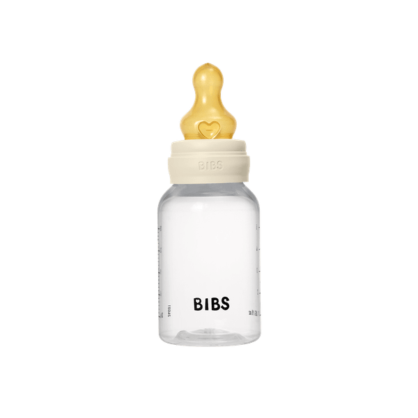 BIBS - Set complet biberon anticolici PP fara BPA, 150 ml, Latex, Ivory, [2],bestfam.ro