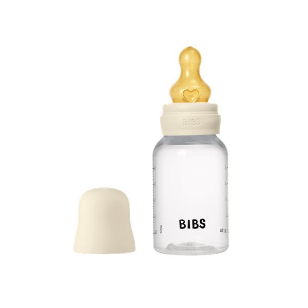 BIBS - Set complet biberon anticolici PP fara BPA, 150 ml, Latex, Ivory, [6],bestfam.ro