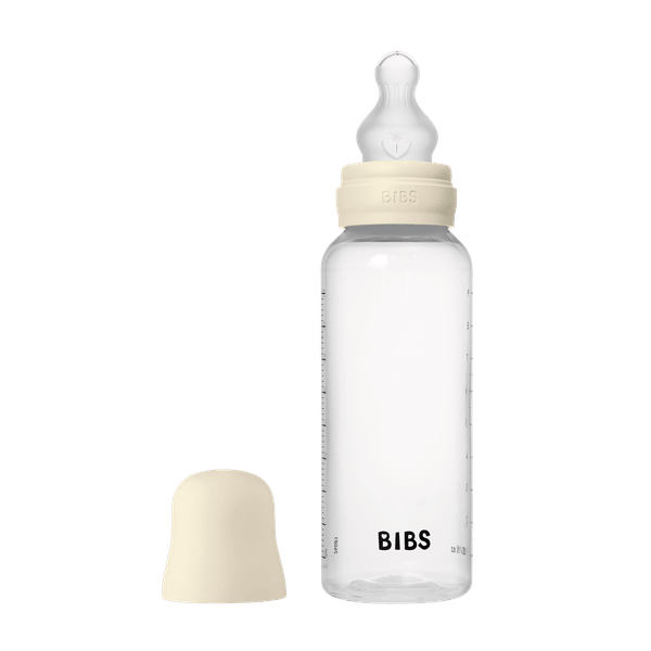 BIBS - Set complet biberon anticolici PP fara BPA, 270 ml, Silicon, Ivory, [4],bestfam.ro