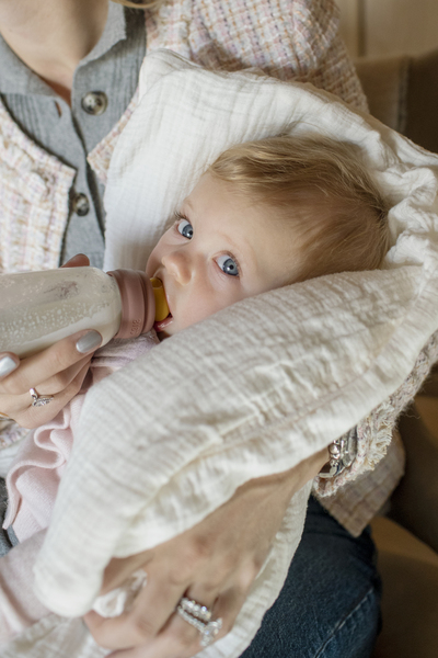 BIBS - Set complet biberon din sticla anticolici, 110 ml, Ivory, [4],bestfam.ro