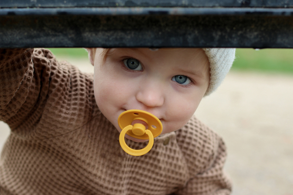 BIBS - Suzeta Colour Latex, tetina anatomica, 0 luni +-Ivory, [4],bestfam.ro