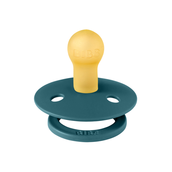 BIBS - Suzeta Colour Latex, tetina rotunda, 0 luni +-Forest Lake, [2],bestfam.ro