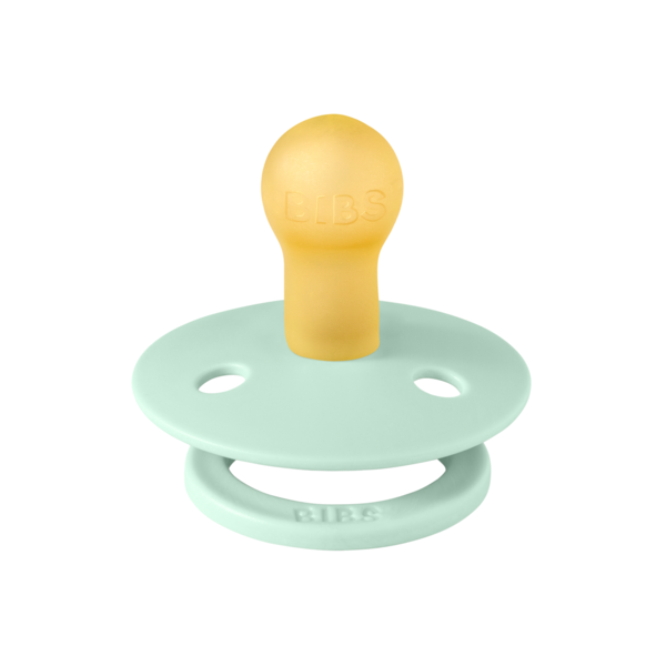 BIBS - Suzeta Colour Latex, tetina rotunda, 0 luni +-Nordic Mint, [2],bestfam.ro
