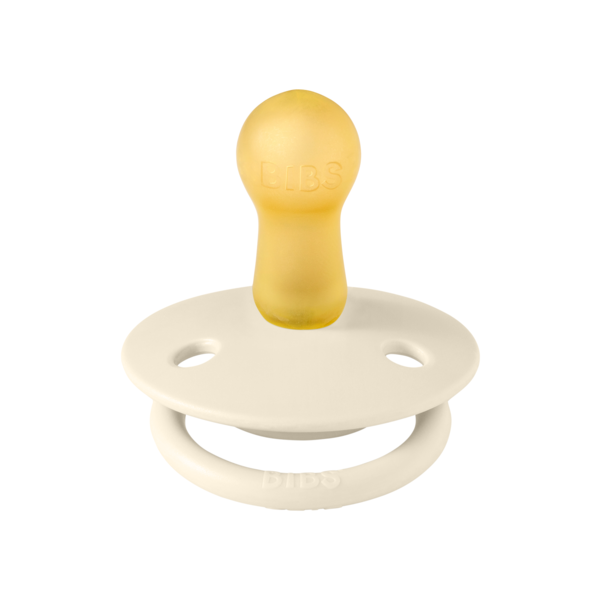 BIBS - Suzeta De Lux Latex, tetina rotunda, 6 luni +-Ivory, [2],bestfam.ro