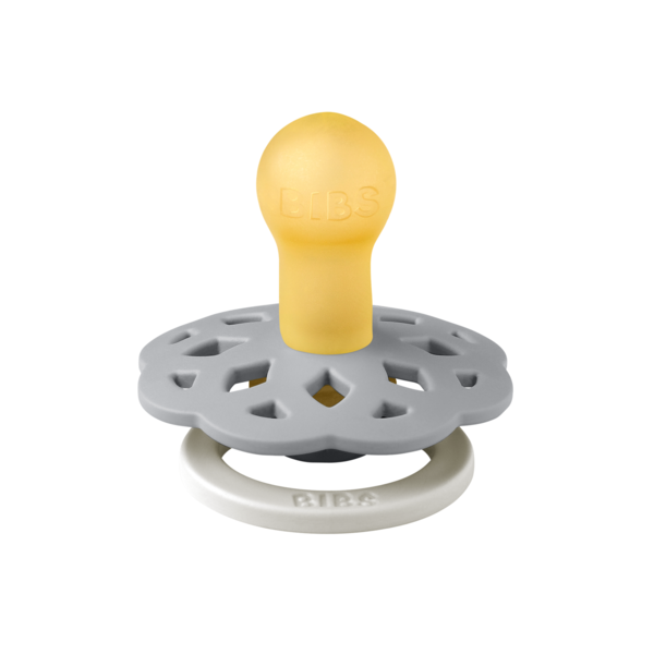 BIBS - Suzeta fosforescenta Boheme GLOW Latex, tetina rotunda, 0 luni +-Cloud, [2],bestfam.ro