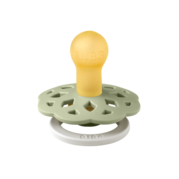 BIBS - Suzeta fosforescenta Boheme GLOW Latex, tetina rotunda, 0 luni +-Sage, [2],bestfam.ro