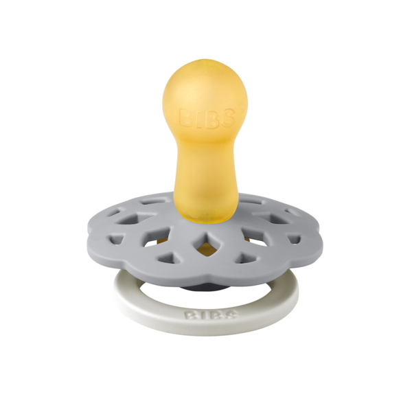 BIBS - Suzeta fosforescenta Boheme GLOW Latex, tetina rotunda, 6 luni +-Cloud, [2],bestfam.ro